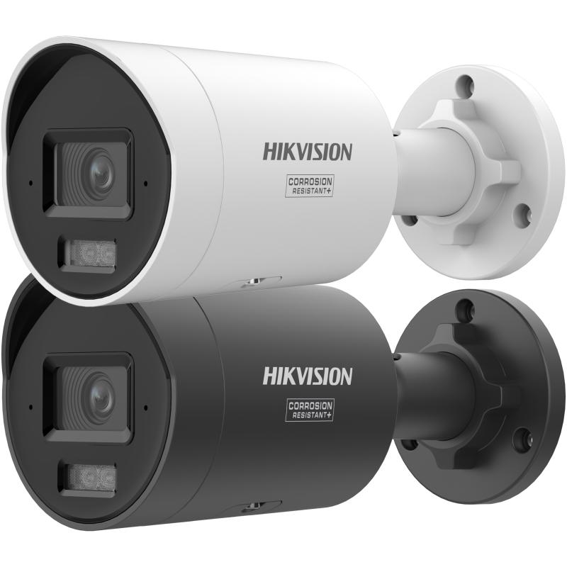 Hikvision DS-2CD2047G3-LI2UY 4 MP Smart Hybrid Light ColorVu mini bullet camera in white and black